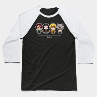 demon slayer pixel art Baseball T-Shirt